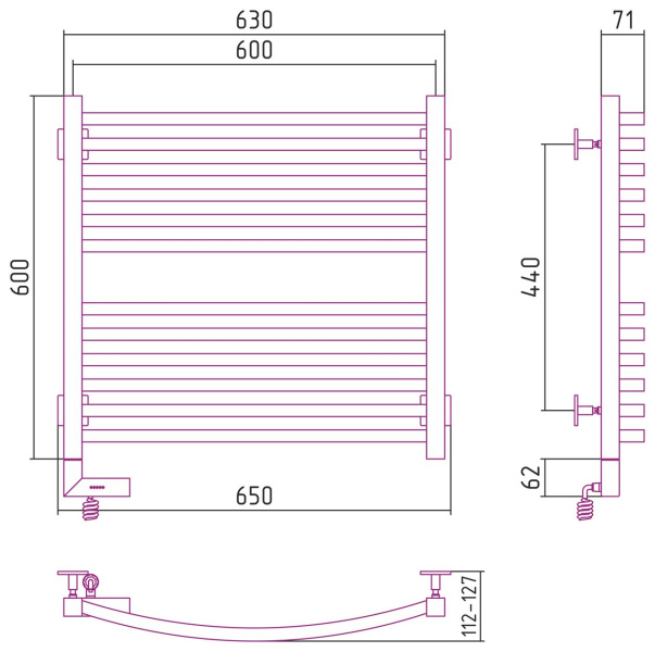 Схема (детальная фотография), хром