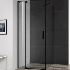 Душевой уголок Cezares Slider 100х90 см стекло прозрачное профиль чёрный