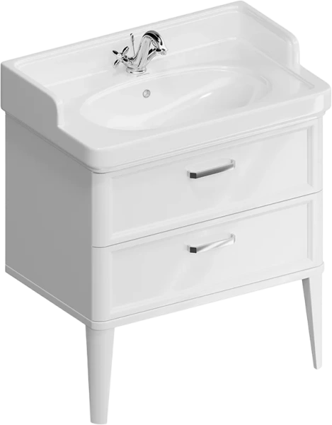 Тумба под раковину напольная Kerama Marazzi Pompei 80 см белая PO.M.80.2\WHT (детальная фотография)