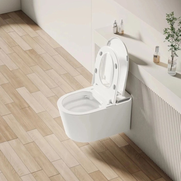 Унитаз подвесной Allen Brau Smart с функцией биде 4.I1001.20 (детальная фотография), сиденье с микролифтом , c функцией биде, умные