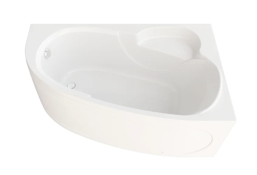 Ванна акриловая Triton OMP Николь Щ0000048679/Щ0000048680, 160 x 100 см, левая/правая, белая (детальная фотография), современныe, hi-tech