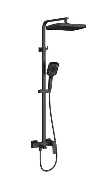 Душевая стойка Vincea Cube черная VSFS-4C12MB (детальная фотография)
