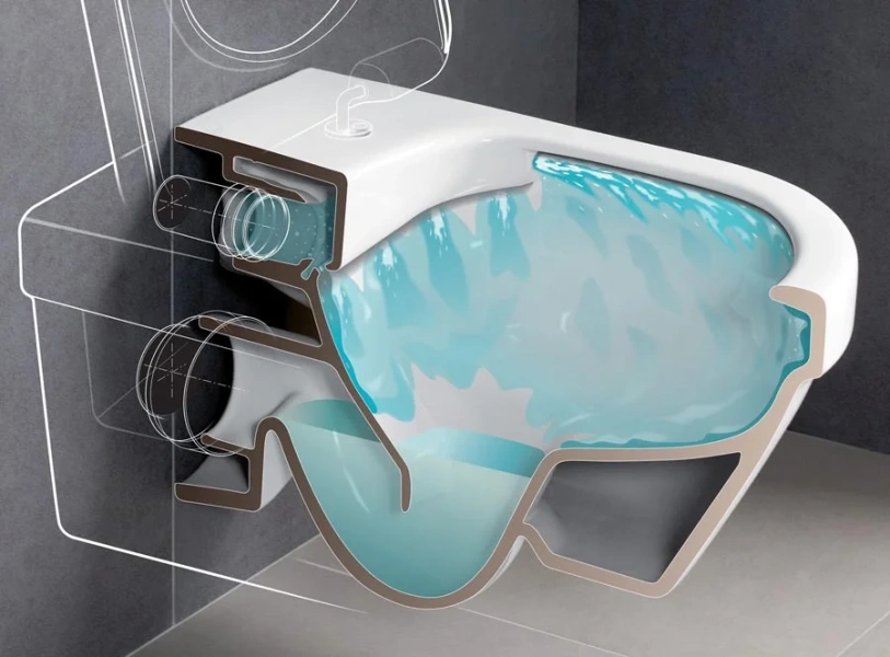 Унитаз подвесной Villeroy & Boch Omnia Architectura альпийский белый без грязеотталкивающего покрытия 5684R001 (детальная фотография), в наличии