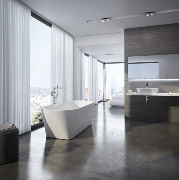 Ванна акриловая Ravak Solo XC00100050, 178 x 80 см, отдельностоящая, белая, слив-перелив белый (детальная фотография), овальные