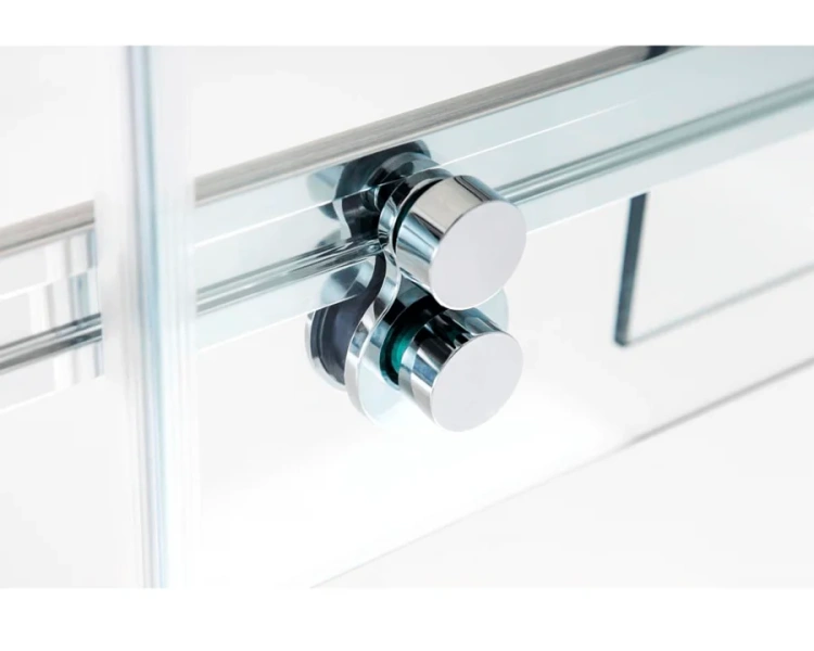 Душевая дверь в нишу Black&White Stellar Wind 120 см стекло прозрачное 2181200 (детальная фотография), хром