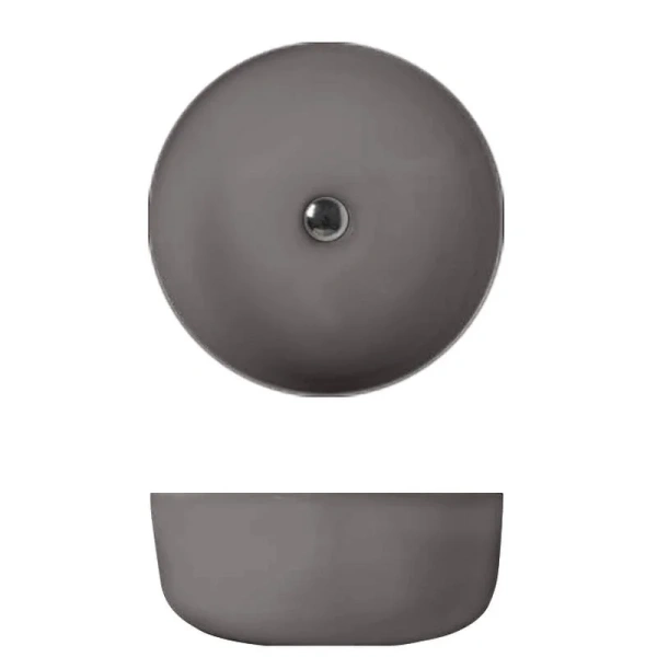 Раковина Kerasan Nolita 40 см Ferro Matt 534489 (детальная фотография), накладные (на столешницу), пристенные