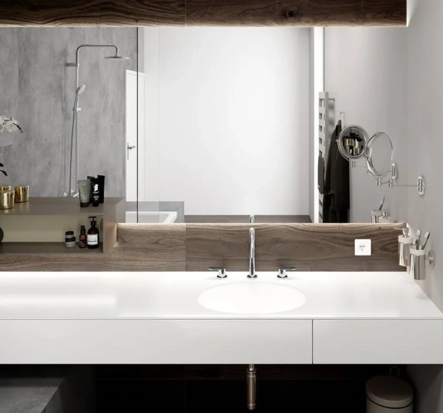 Смеситель для раковины Hansgrohe Vernis Blend хром 71553000 (детальная фотография), хром
