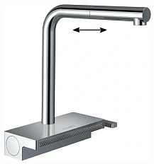 Смеситель для кухни Hansgrohe Aquno Select M81 однорычажный, хром