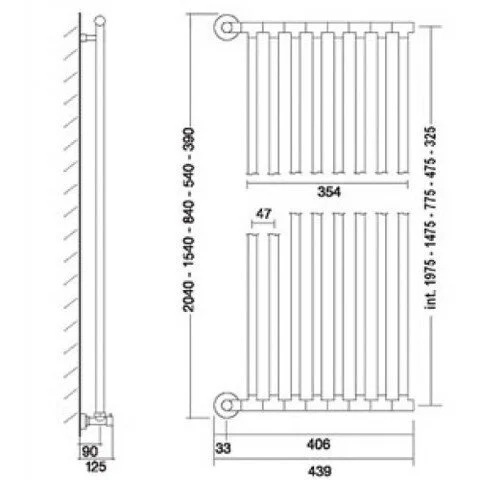 Полотенцесушитель водяной Margaroli Cielo 480-8XXL 480XXL08CR (детальная фотография), современные, hi-tech
