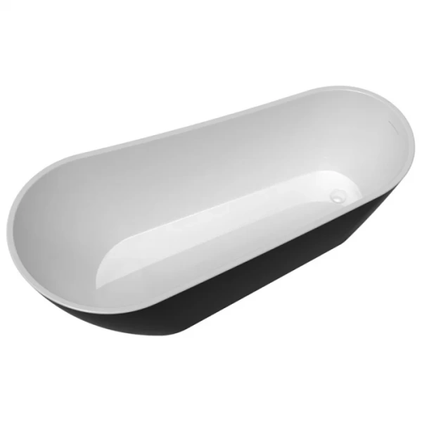 Ванна акриловая Delice Riviera 170х74 см черная матовая DLR440103Bk (детальная фотография), современныe, hi-tech