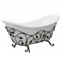 Кованая подставка для ванны Эстет Скарлетт патина