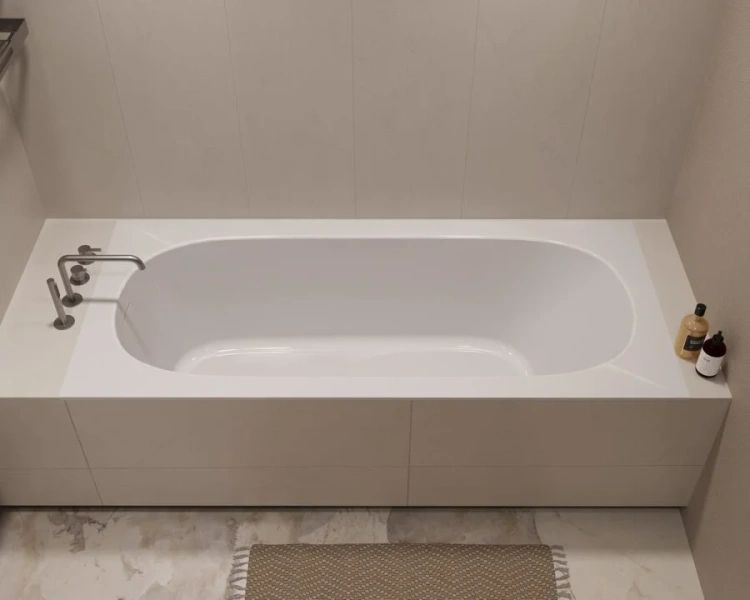 Ванна акриловая Vincea VBT-710-1700, 170 x 75 см, белая (детальная фотография), прямоугольные