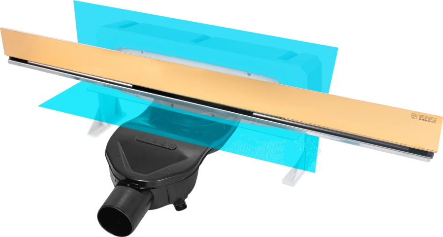 Душевой лоток BERGES Wall 60 см золото 092156 (детальная фотография)