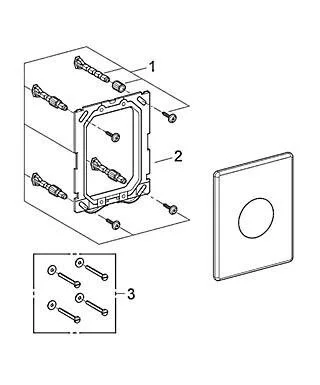 Смывная клавиша Grohe Skate 38573 (детальная фотография), нет в наличии