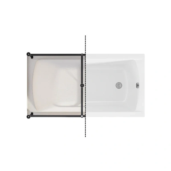 Ванна акриловая 1MarKa Modern 01мод1270кс2+, 120 x 70 см, цвет белый (детальная фотография), белые