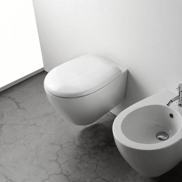 Унитаз подвесной Globo Bowl+ BPS03 (детальная фотография), подвесные, встраиваемые