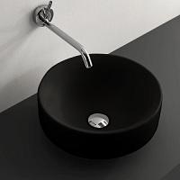 Раковина накладная черная матовая Kerasan Cento