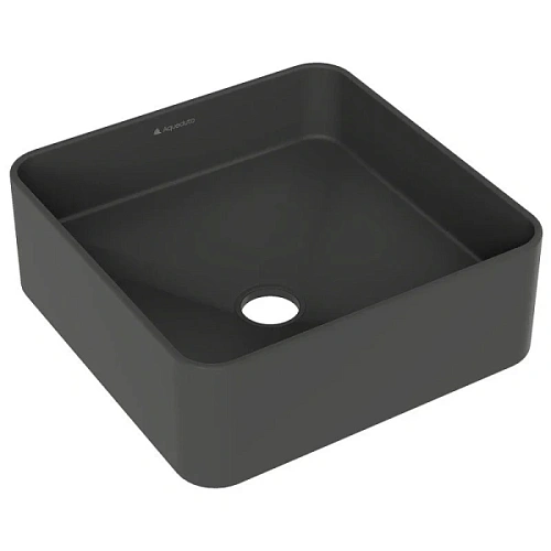 Раковина Aqueduto ESPIRAL 37 см черная матовая - фото 4