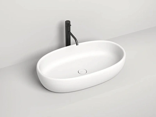 Раковина Salini Luce 70 см белый матовый - фото 2