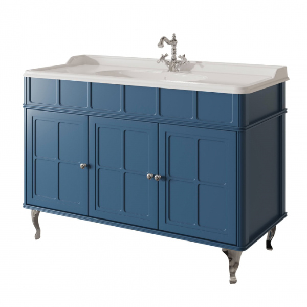 Тумба под раковину напольная Caprigo Borgo 120 см синяя 33425-B136 (детальная фотография)
