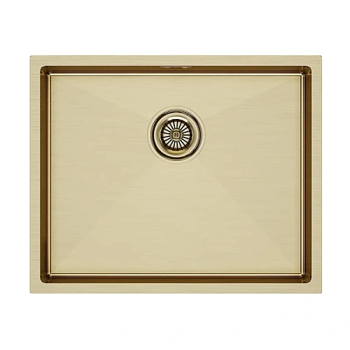 Мойка для кухни Paulmark Next 54 см брашированное золото - фото 4