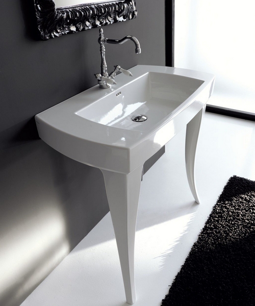 Раковина консоль ArtCeram Jazz JZL001 (детальная фотография), пристенные