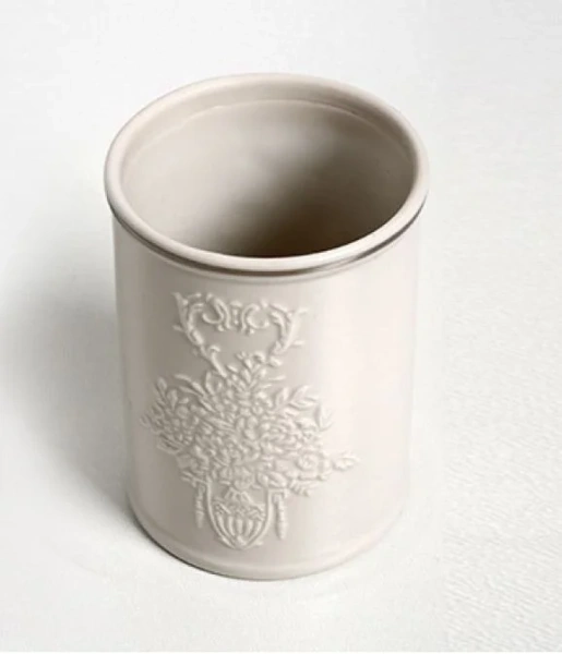 Стакан для ванной WasserKRAFT Rossel для зубных щеток K-5728 (детальная фотография), из санфарфора