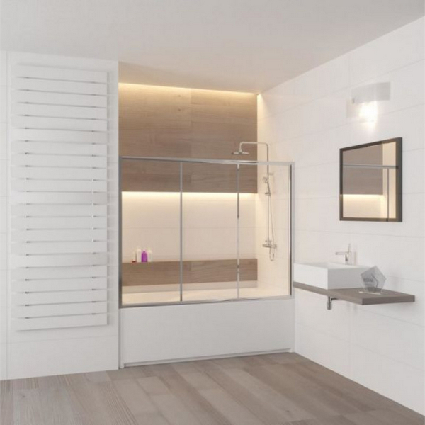 Шторка для ванны, стекло прозрачное, RGW Screens 04114115-11 (детальная фотография), недорогие