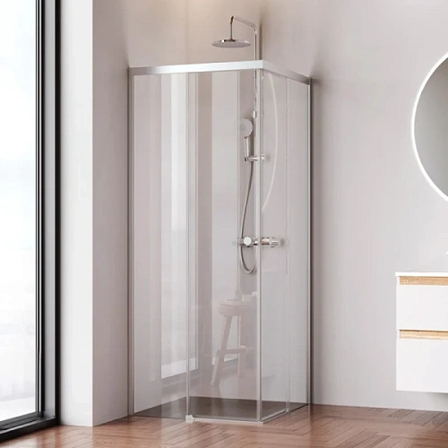 Душевой уголок Am.Pm X-Joy 80x80 см профиль хром матовый - фото 1