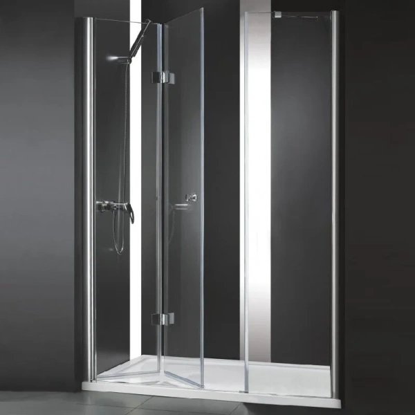 Душевая дверь Cezares Elena 175 см стекло прозрачное ELENA-W-BS-13-90+45/45-C-Cr (детальная фотография)