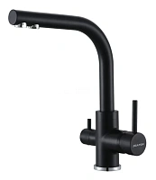 Смеситель для кухни Paulmark Essen антрацит полностью
