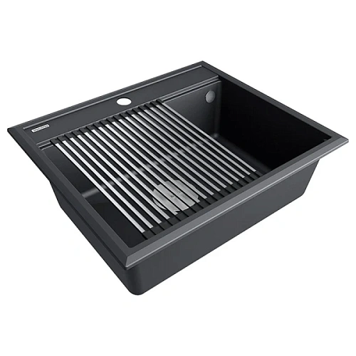 Мойка для кухни Paulmark Stepia 59 см антрацит - фото 3