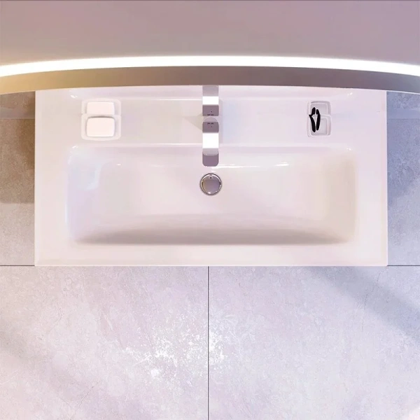 Тумба под раковину подвесная Am.Pm X-Joy 100 см черная M85AFHX1002BM (детальная фотография), моноблок