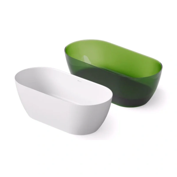 Ванна DEA Design Edge DD8670 1700 R6, 170 х 80 см, полиэфирная смола, цвет classic green (детальная фотография)