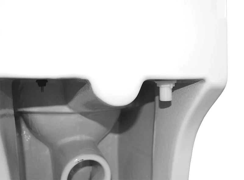 Унитаз моноблок Azario Sente безободковый AZ-8614 (детальная фотография), безободковые, сиденье с микролифтом , с антивсплеском, моноблок, низкие index_1