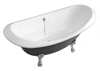 Ванна из искусственного камня Belux Ромео ВР-1750, 4810924267900, 175 x 75 см, черный