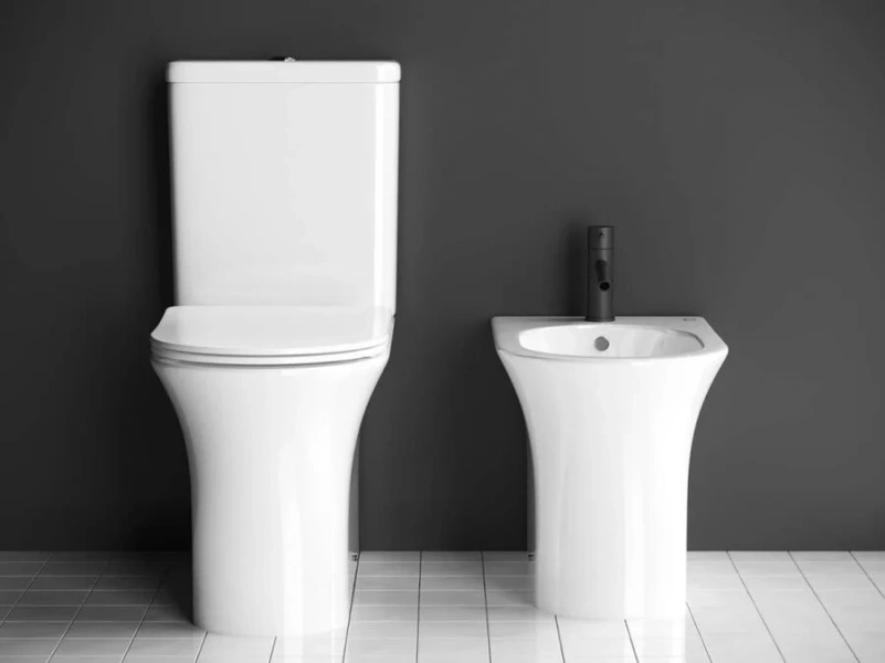 Биде напольное Ceramica Nova Star белое CN1906 (детальная фотография), напольные, приставные