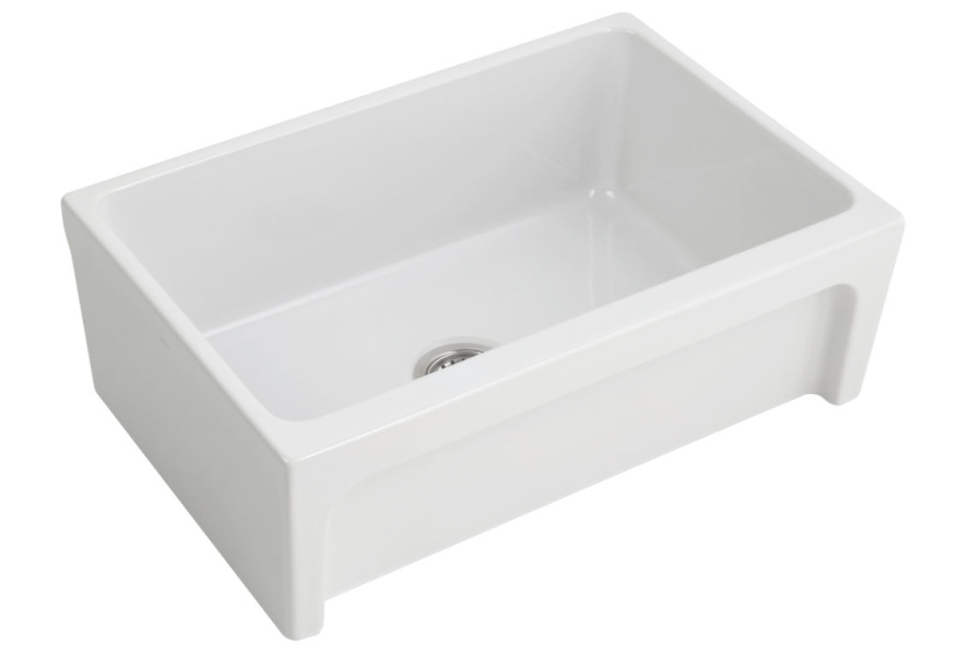 Мойка для кухни Simas Lavabi d’arredo 75 см белая Q500 BI (детальная фотография), накладные