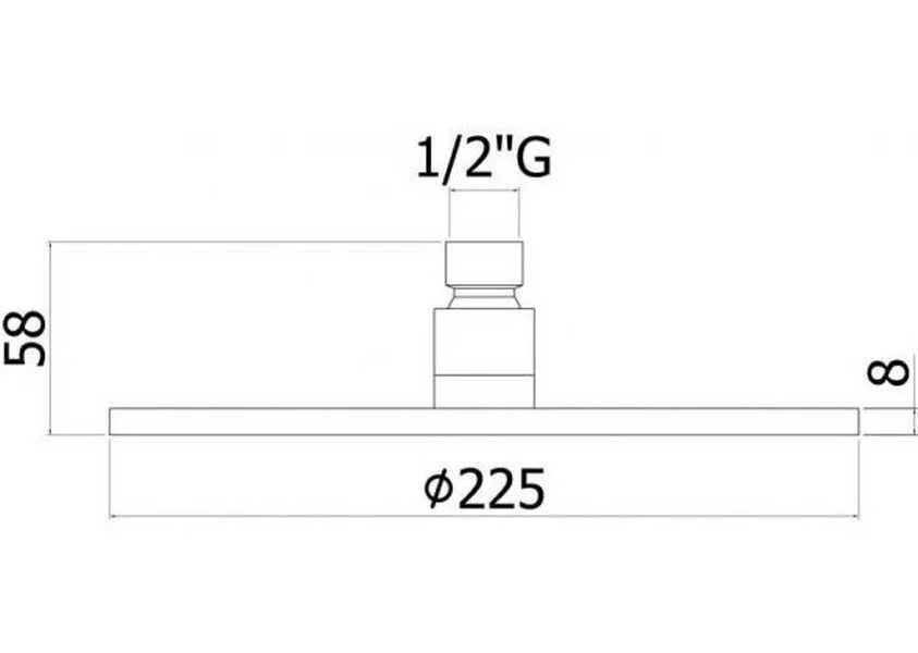 Верхний душ Paffoni Master ZSOF074 антикальций (детальная фотография), хром, белые, черные, другие