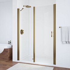 Душевая дверь профиль бронза стекло прозрачное Vegas-glass