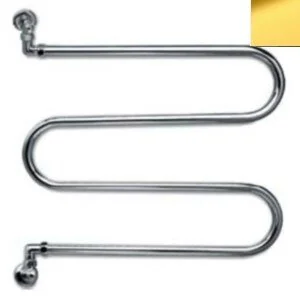 Полотенцесушитель водяной золото Margaroli Vento 400GO (детальная фотография)