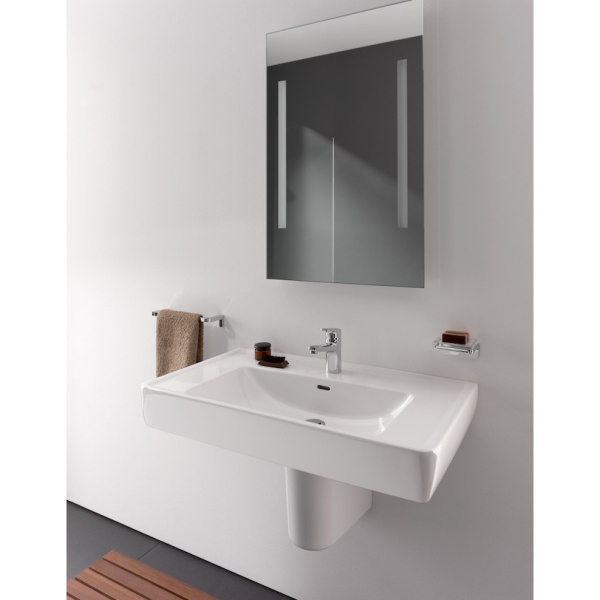 Раковина Laufen Pro 8.1395.6.000 85 см керамика (детальная фотография), белые