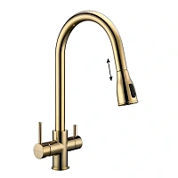 Смеситель для кухни Paulmark Lange золото