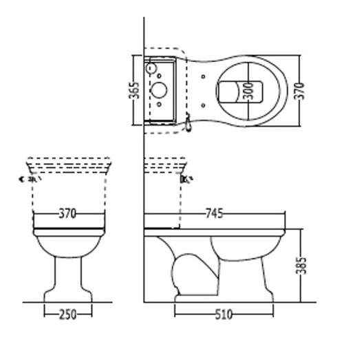 Схема (детальная фотография), с бачком