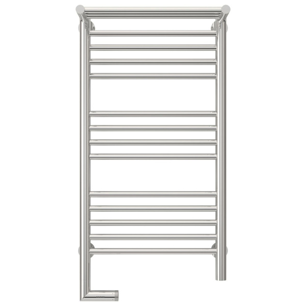 Полотенцесушитель электрический левый, с полкой цвет без покрытия Сунержа Богема 2.0 800х400 00-5206-8040 (детальная фотография), по запросу