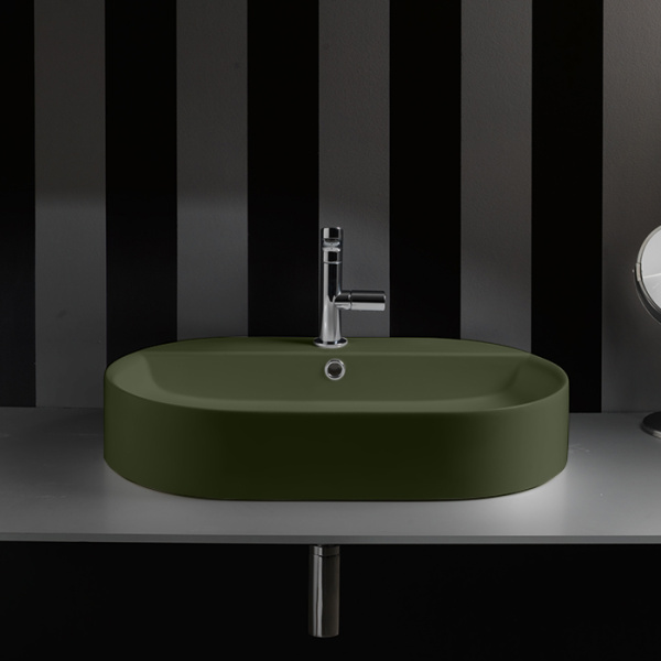Раковина Kerasan Ciotola 65 см Verde Muschio 028511*1 (детальная фотография), современные, hi-tech