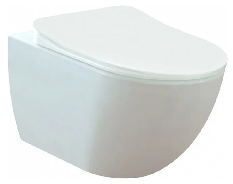 Унитаз подвесной Creavit Free безободковый белый FE322-11CB00E-0000 (детальная фотография)