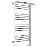 Полотенцесушитель электрический правый, с полкой цвет без покрытия Сунержа Богема 2.0 1000х500