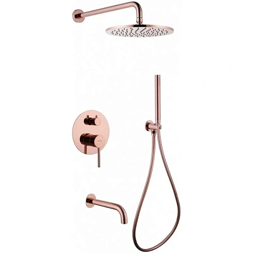 Душевой комплект Abber Wasser Kreis розовое золото - фото 3