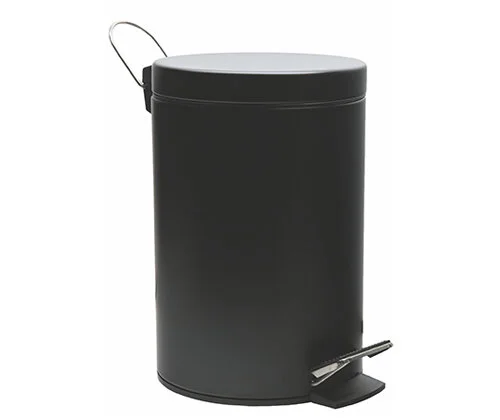 Мусорное ведро WasserKRAFT черное K-635B (детальная фотография)